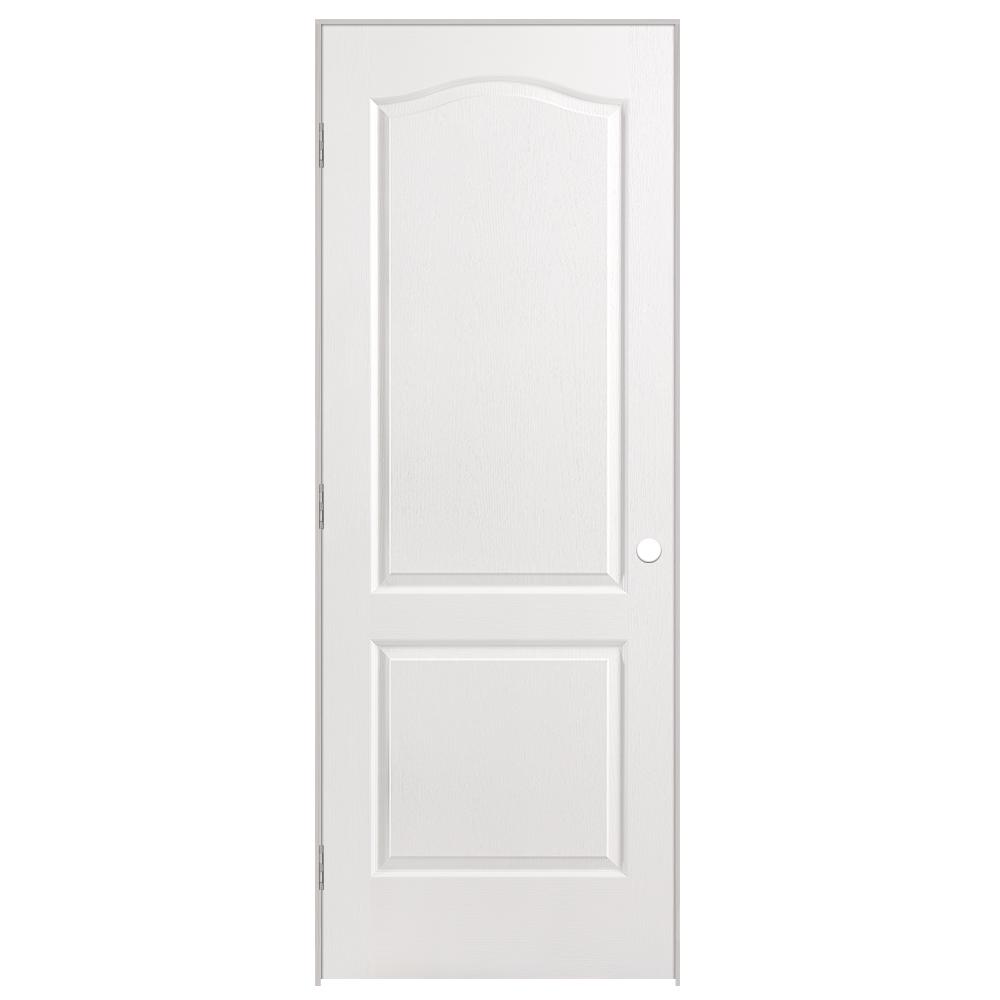 Masonite 30 In X 80 In Solidoor 2 Panel Arch Top Solid Core