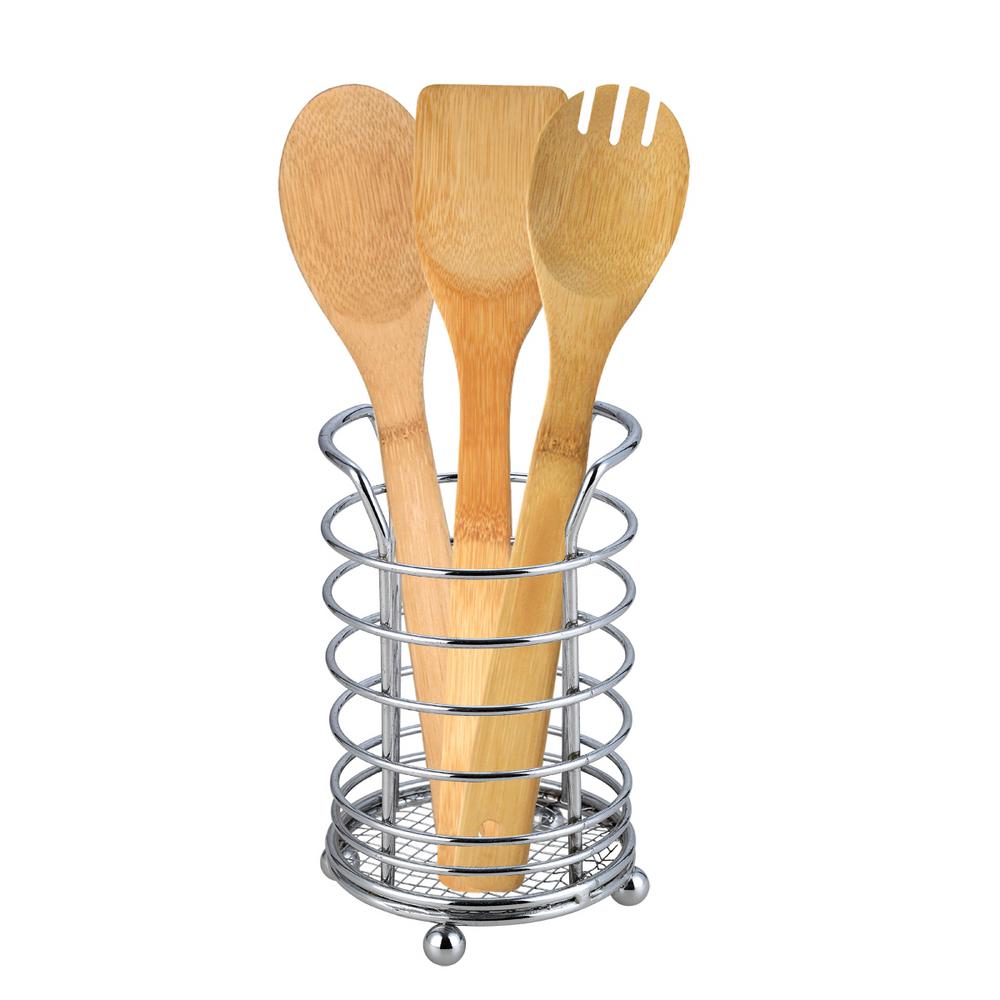 Home Basics 4.5 in. x 4.5 in. x 7 in. Cutlery HolderCH10300 The Home