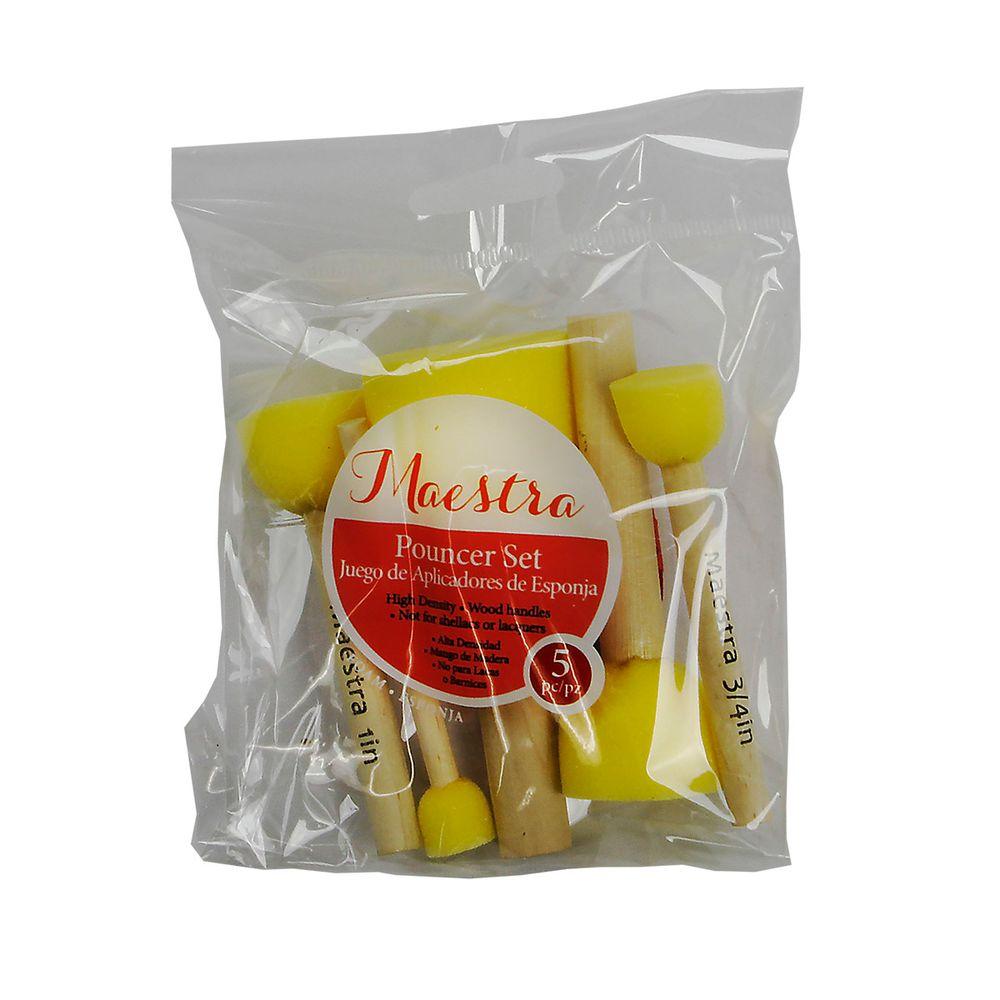 Linzer Pouncer Paint Brush Set (5Piece)AMP 500 The Home Depot