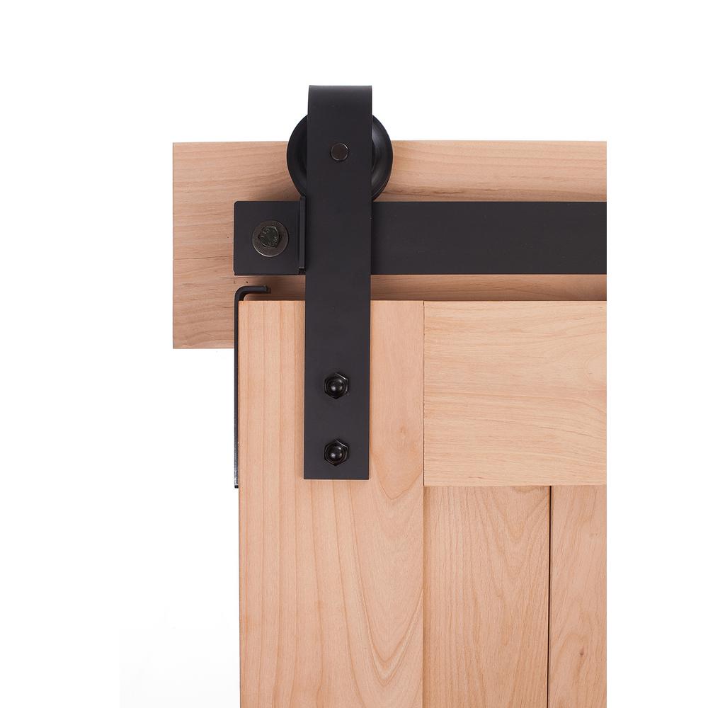 Everbilt Black Top Mount Decorative Sliding Door Hardware60022 The