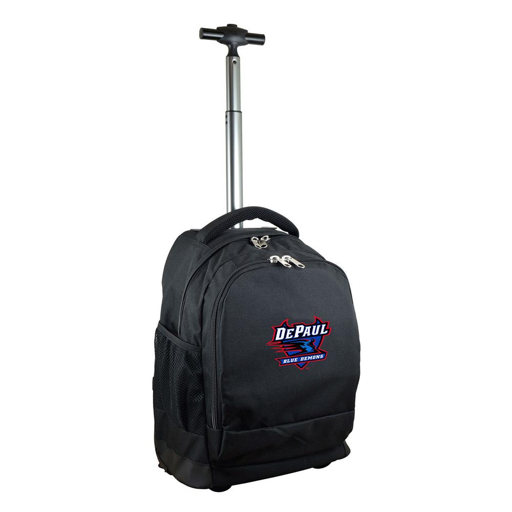 Denco NCAA DePaul 19 in. Black Wheeled Premium Backpack