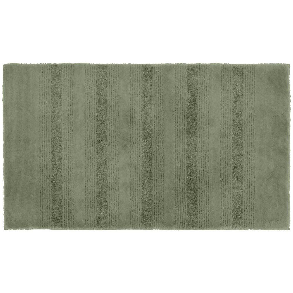 Garland Rug Essence Deep Fern 24 in. x 40 in. Washable Bathroom Accent