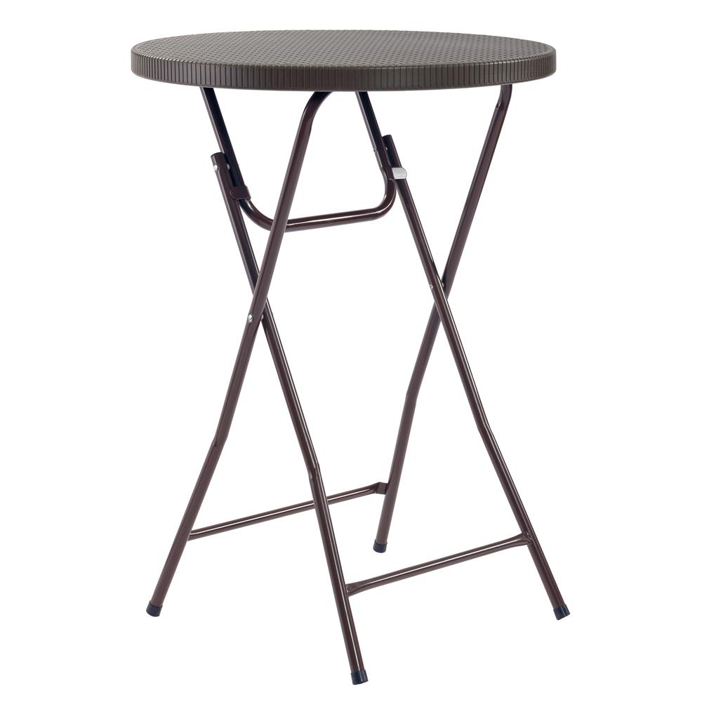 Sandusky Commercial Heavy Duty 2.5 ft. Brown Round Folding Cocktail TableFCT32BR The Home Depot