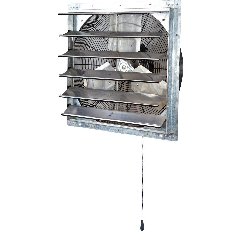 iLIVING 4200 CFM 24 in. Power Exhaust Shutter Attic Garage Grow Fan