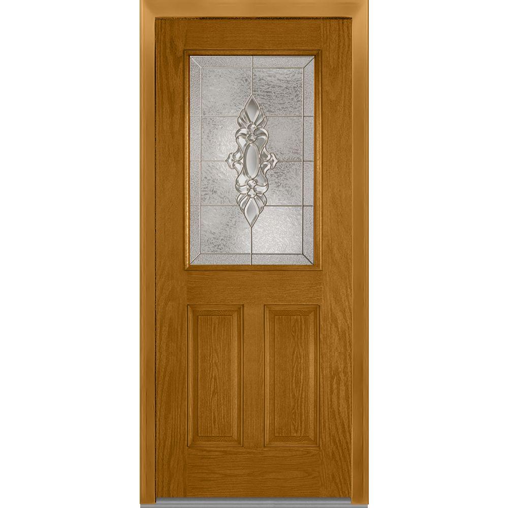 Light Brown Wood Pick Up Today Front Doors Exterior 32 In X 80 Heirloom Master Right Hand Inswing 1 2