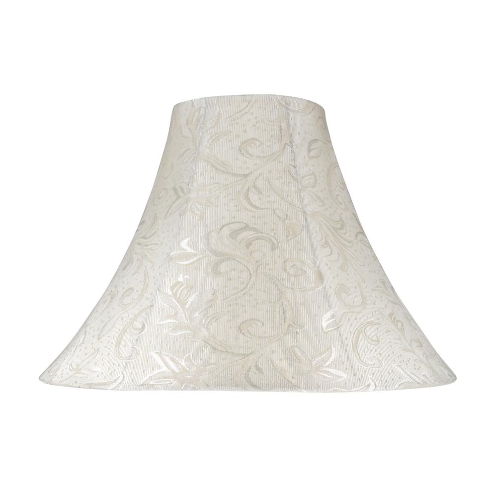 Aspen Creative Corporation 16 In X 12 Off White And Vine Design Bell Lamp Shade