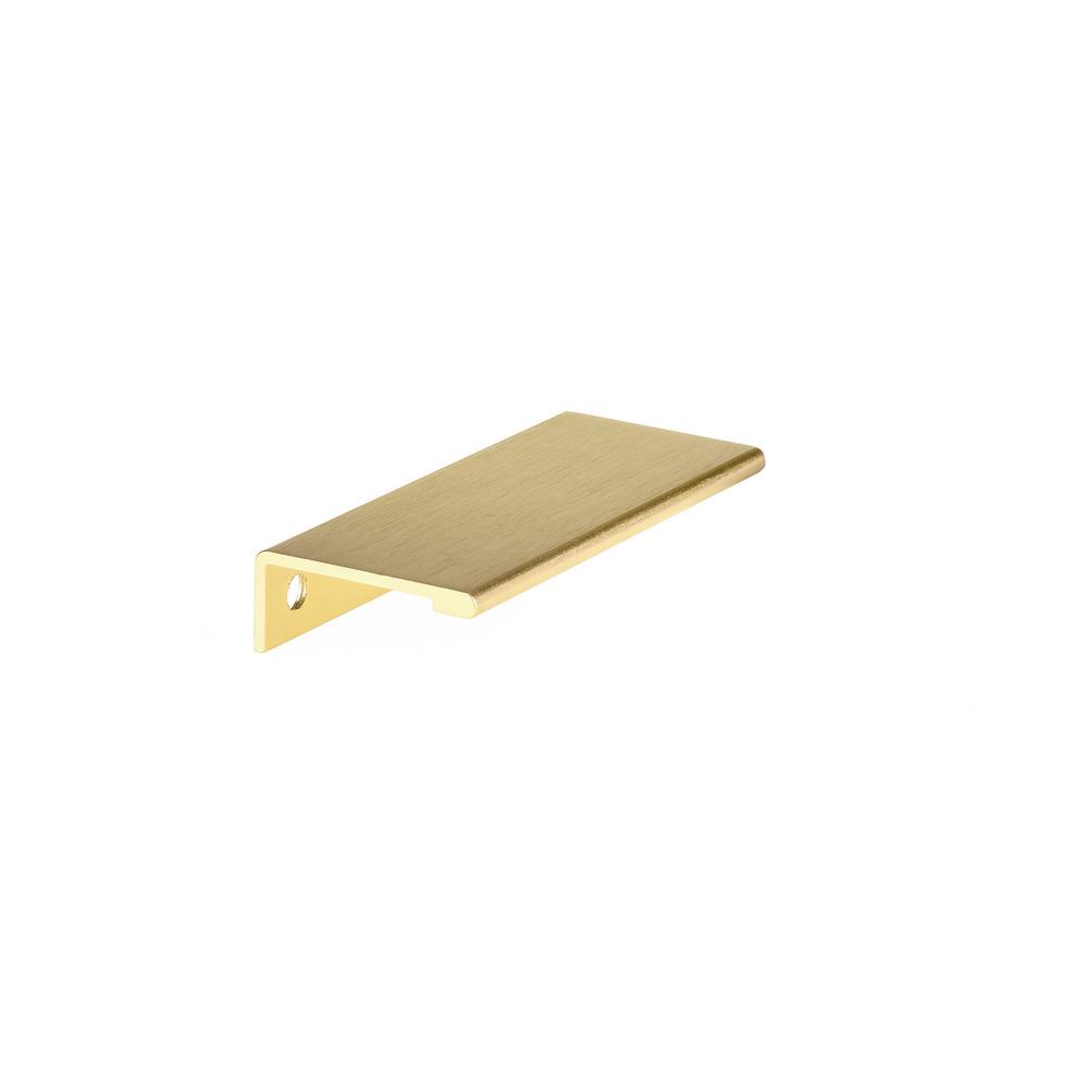 Aluminum Finger Pull Richelieu Hardware Drawer Pulls Cabinet 80 Mm Satin Gold Cabinet Pull