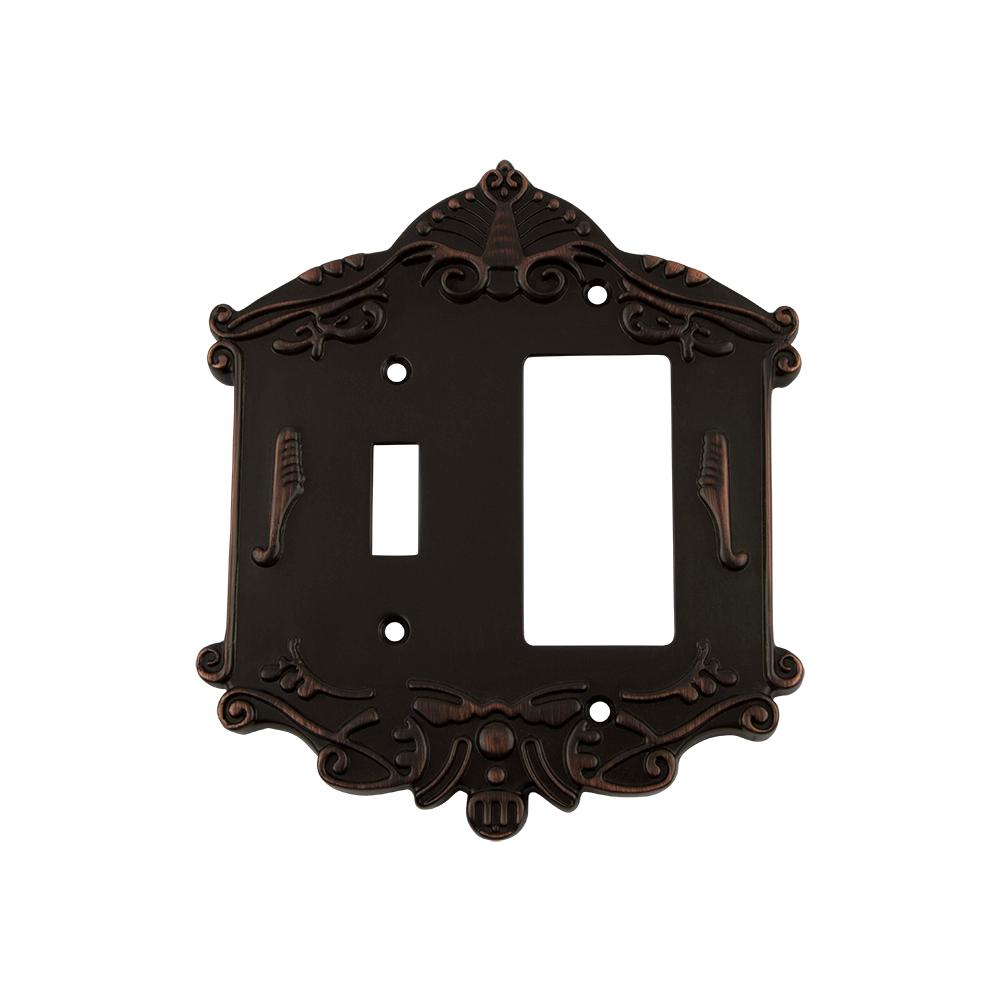 Nostalgic Warehouse Victorian Switch Plate with Toggle and Rocker in