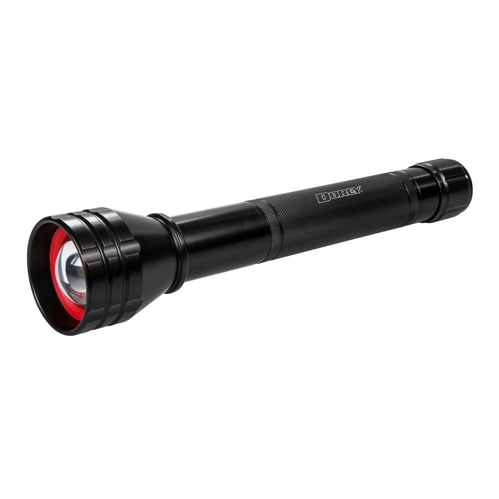 Dorcy Flashlights Accessories Safety Security The Home Depot Pro Series Battery Powered Ultra Bright 1 850 Lumens Z Drive Flashlight In Black