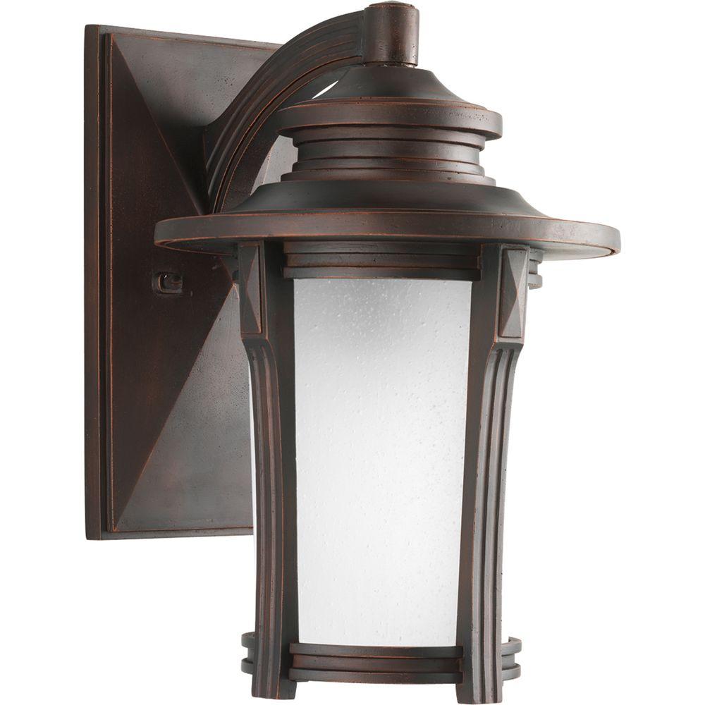 Progress Lighting Mansard Collection 1Light Outdoor White Wall Lantern