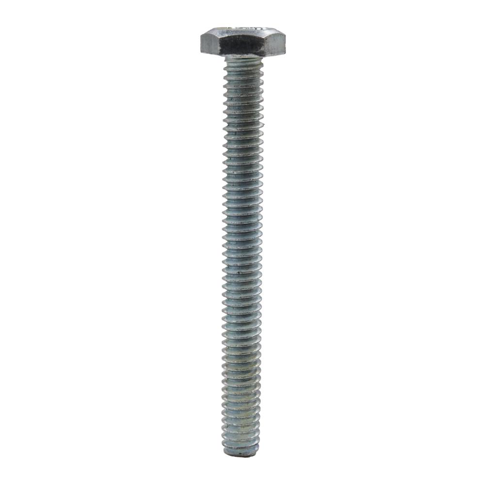 Everbilt 1 4 In X 2 In Zinc Plated Hex Bolt 100 Pack The Home Depot