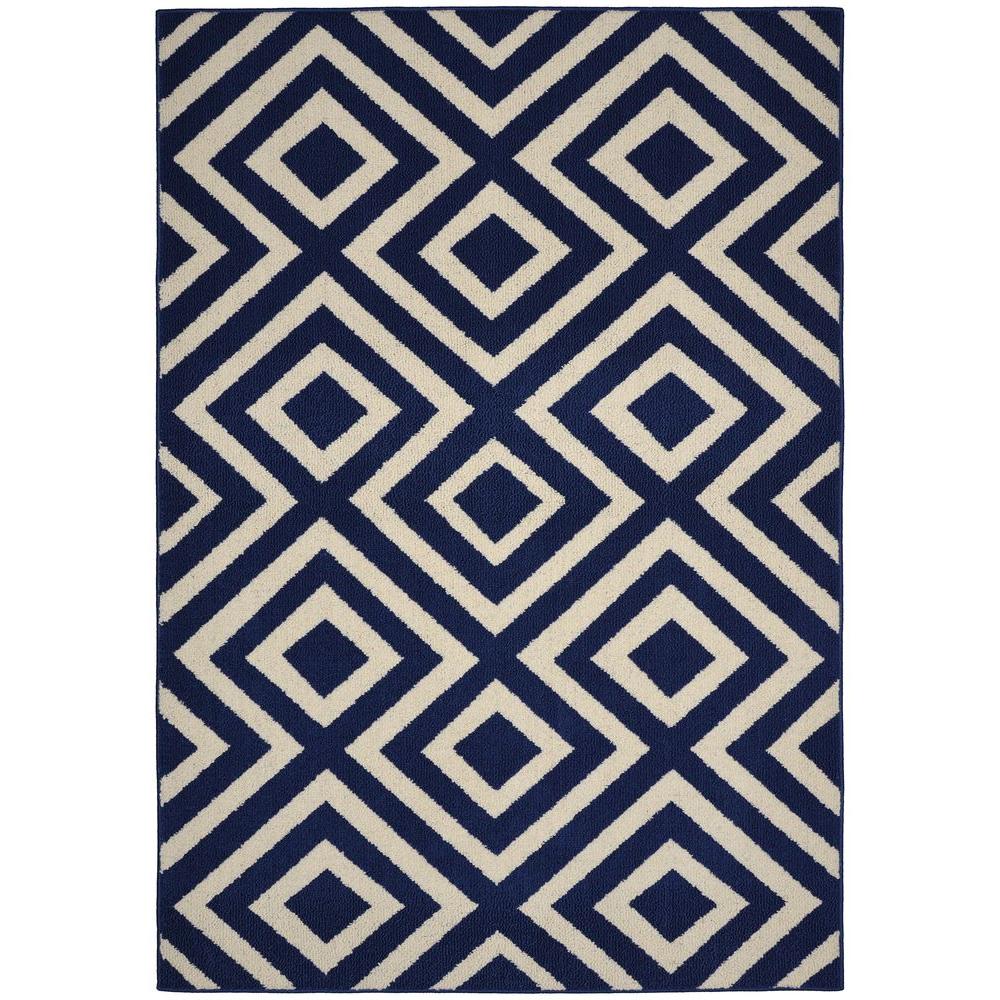 Garland Rug Bristol Indigo/Ivory 5 ft. x 7 ft. Area Rug-LL360A060084L5 ...