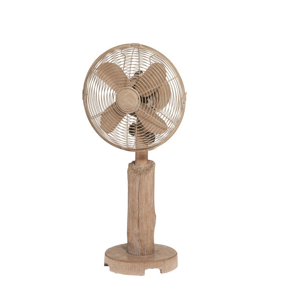 Designer Aire 10 In 3 Speed Driftwood Table Fan Hdf0726 The