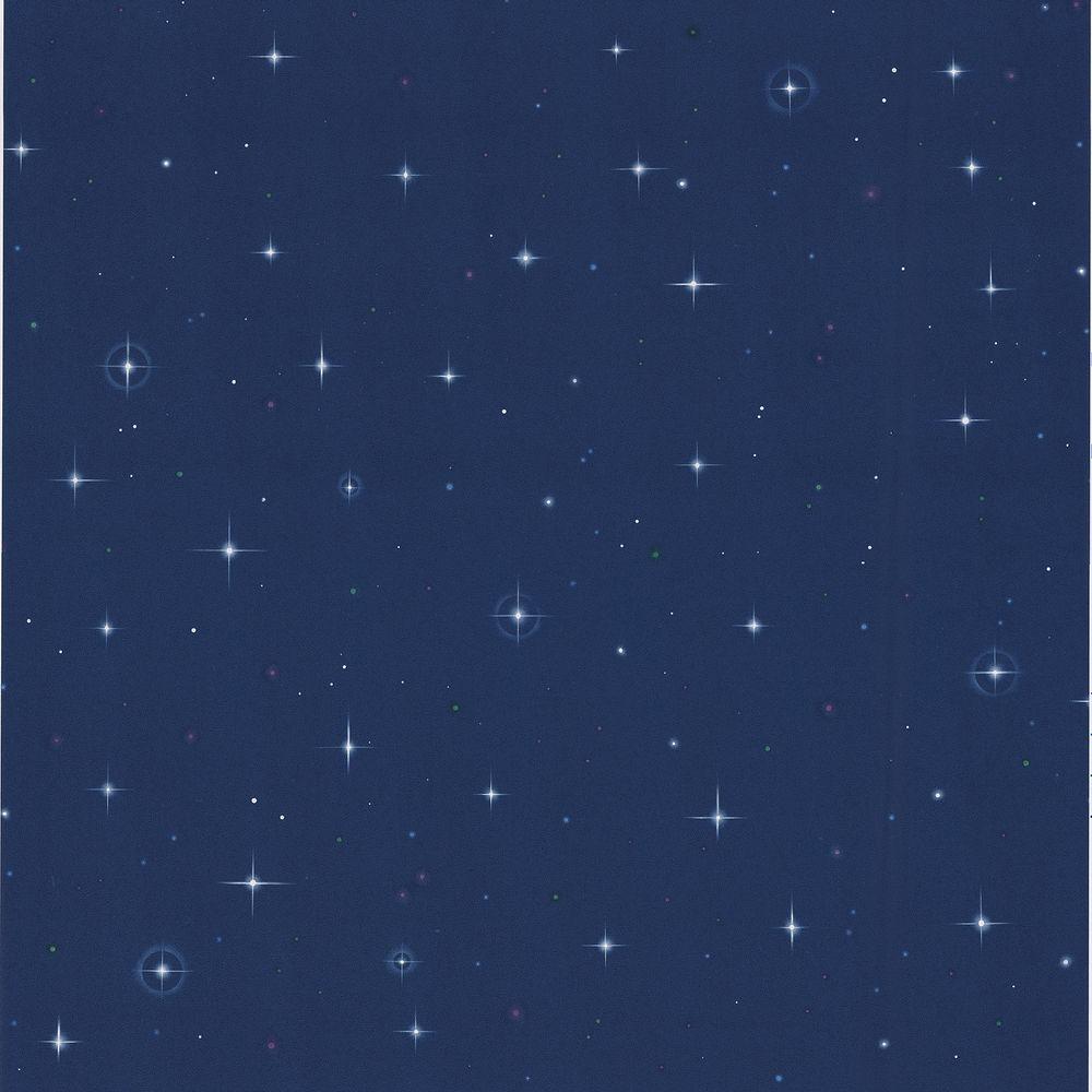 Kids World Navy Blue Starfleet Wallpaper Sample