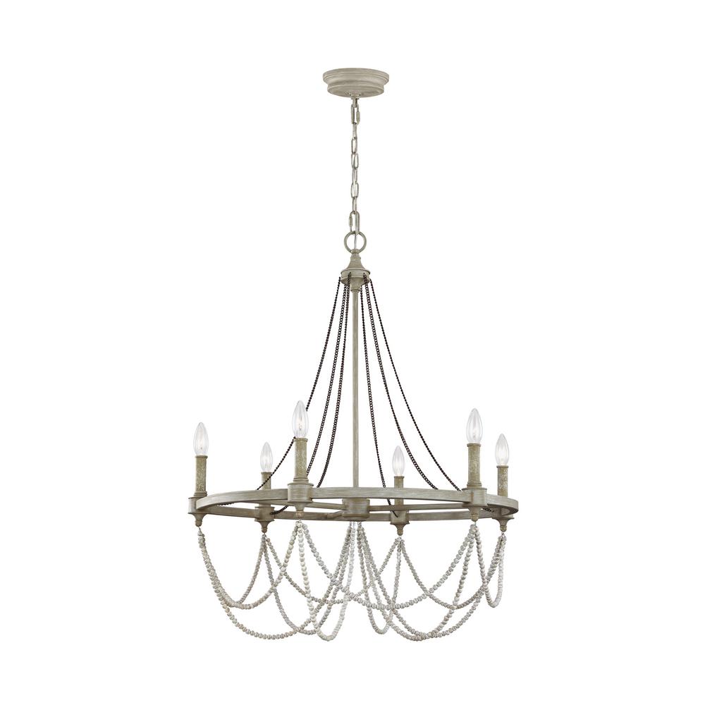 French Washed Oak Distressed White Wood Feiss Chandeliers F3132 6fwo Dww 64 1000 