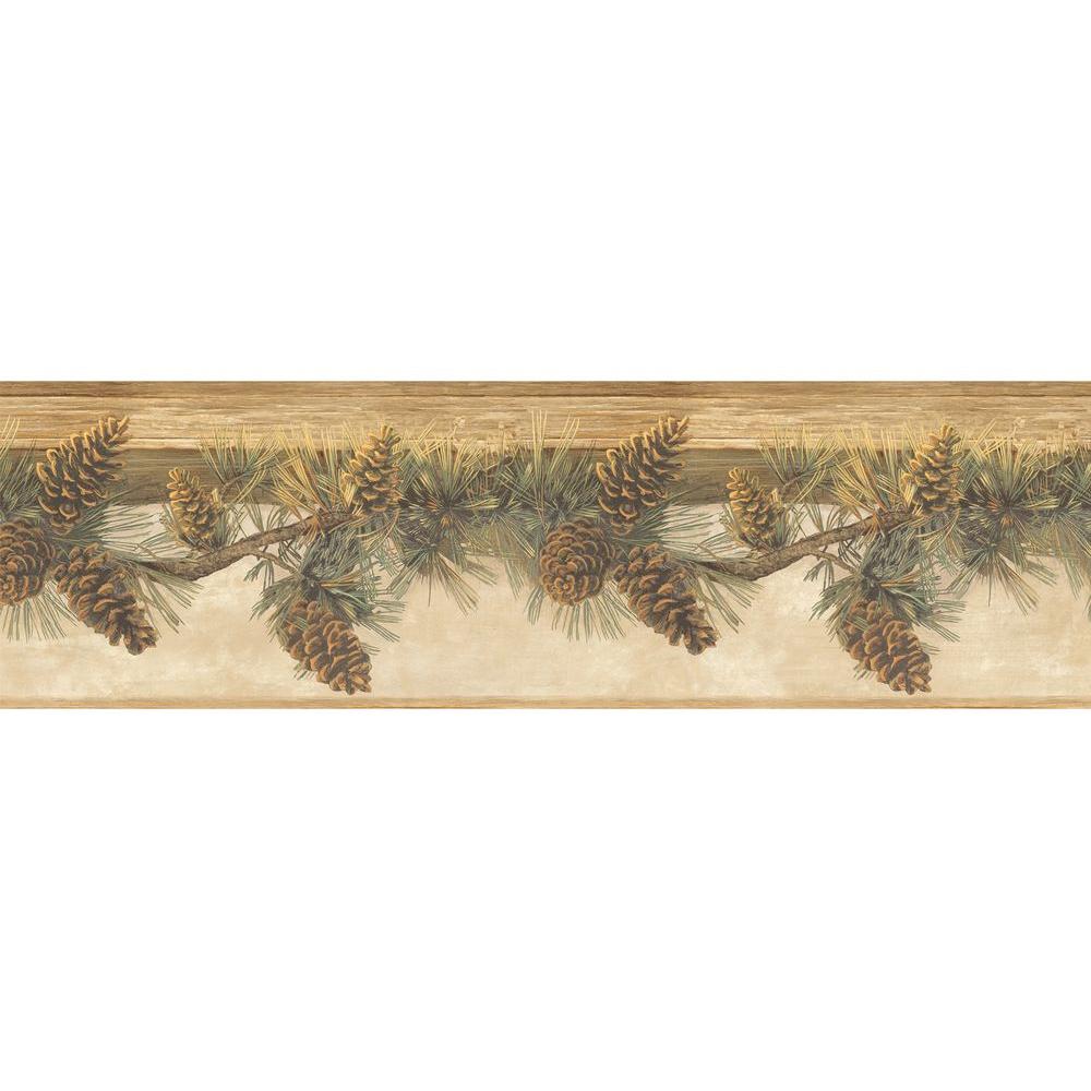 Chesapeake Pomona Pine Hill Wallpaper BorderTLL01631B The Home Depot