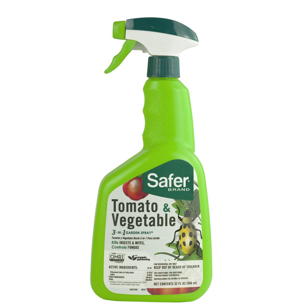 Safer Brand 32 Oz Tomato And Vegetable Insect Killer Ready To Use Spray 5104 The Home Depot