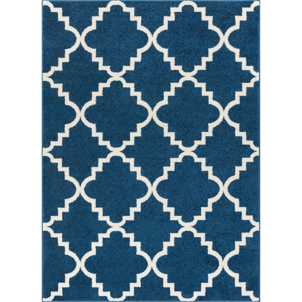 Well Woven Sydney Lulu S Lattice Trellis Navy Blue 3 Ft X 5 Sydney Lulu S Lattice Trellis Navy Blue 3 Ft X 5 Modern Area Rug