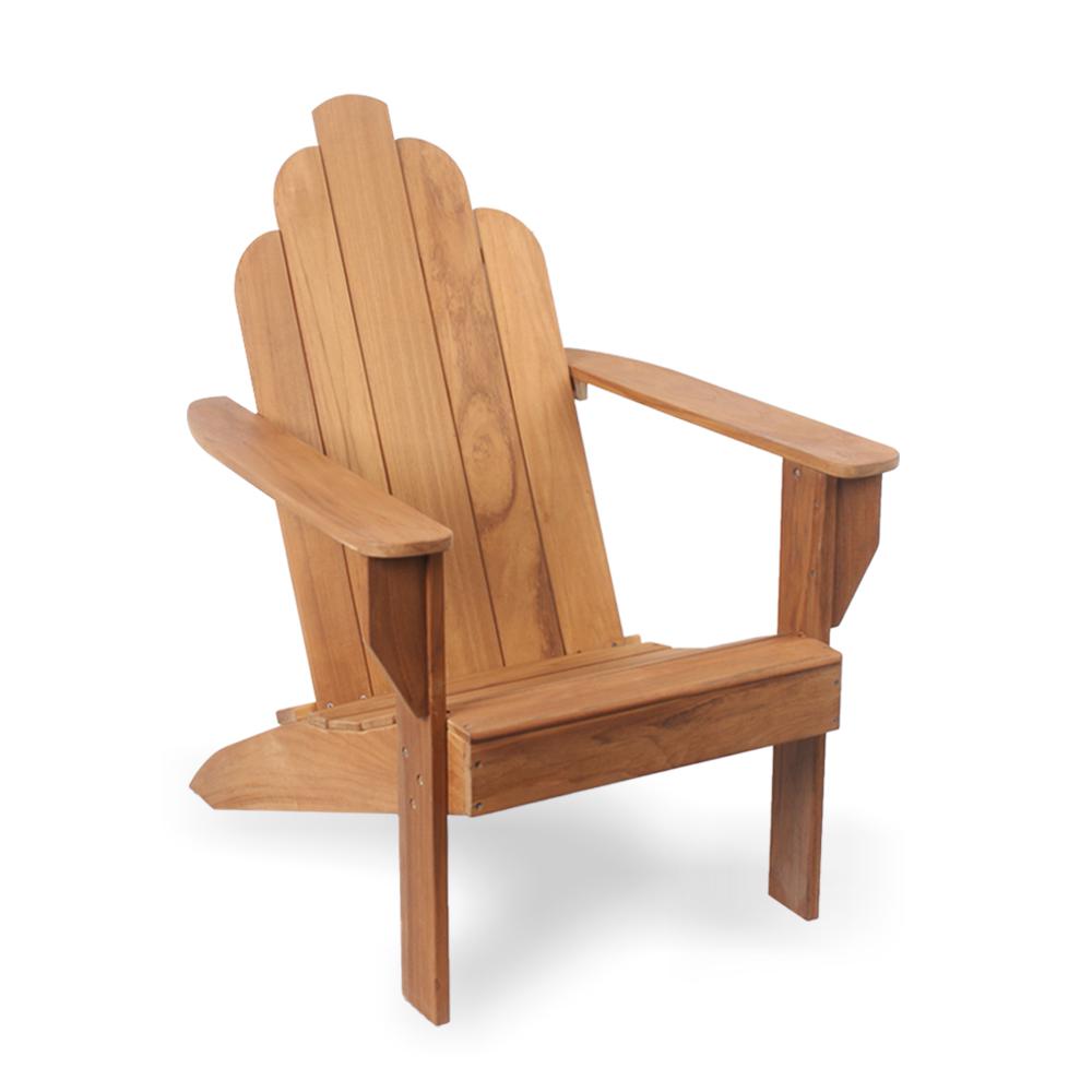 Unfinished Wood Adirondack Chairs Patio The Home Depot Heaton Wood Adirondack Chair