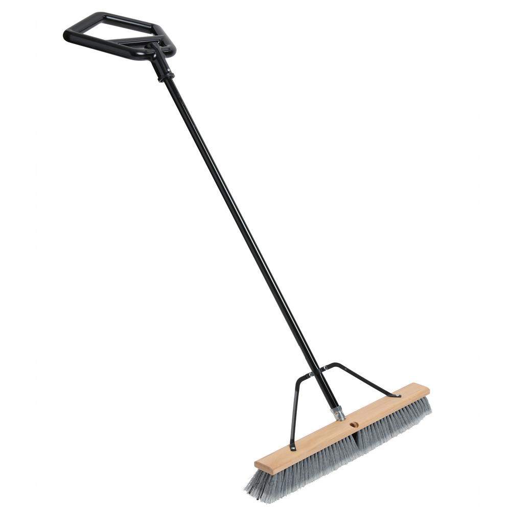 US.SHOVEL Ergonomic Straight Back 24 in. Garage and Porch Push Broom