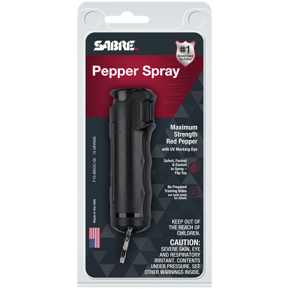 Sabre Pepper Spray with Flip Top Key Case, BlackF15BKOC02 The Home