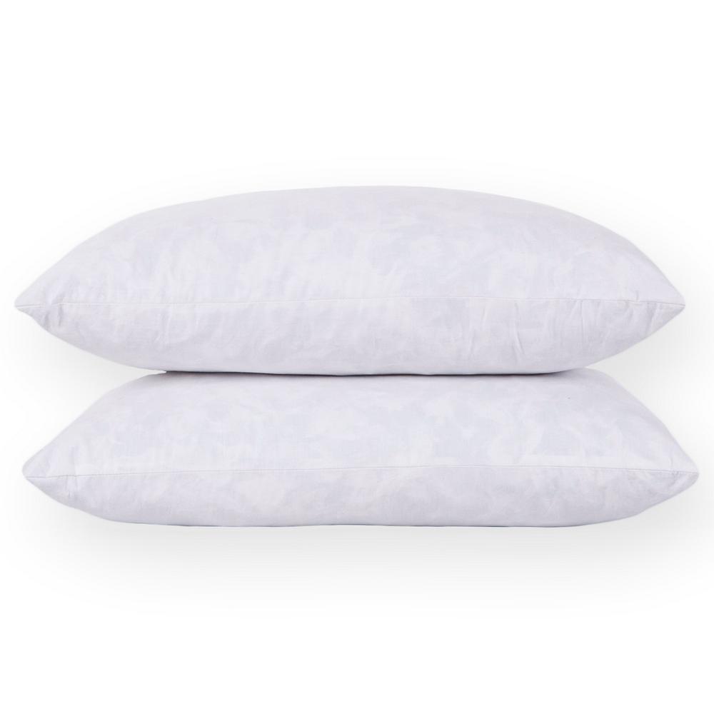 Pure Down Puredown Feather Bolster Throw Pillow Insert (Set of 2)PDPI