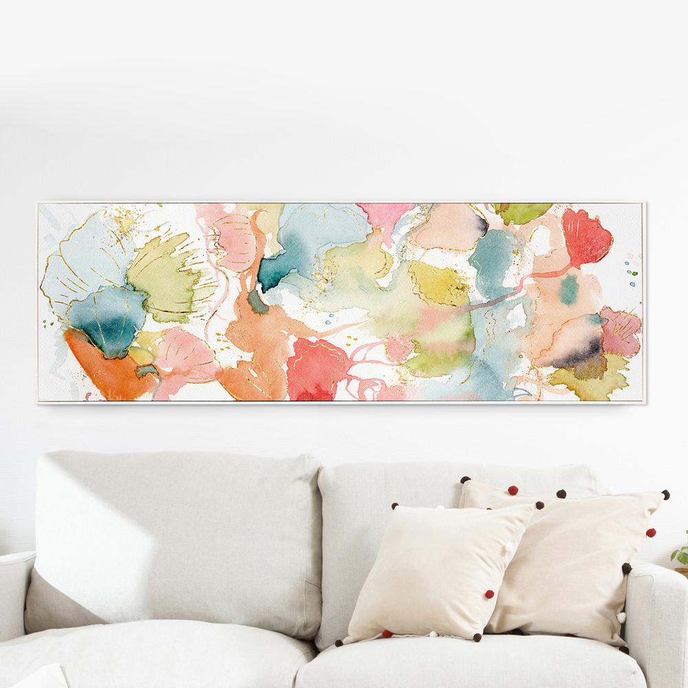 Small Under 20 In Other Panoramic Canvas Art Wall 60 In X 20 My Wild Garden By Wynwood Studio Framed