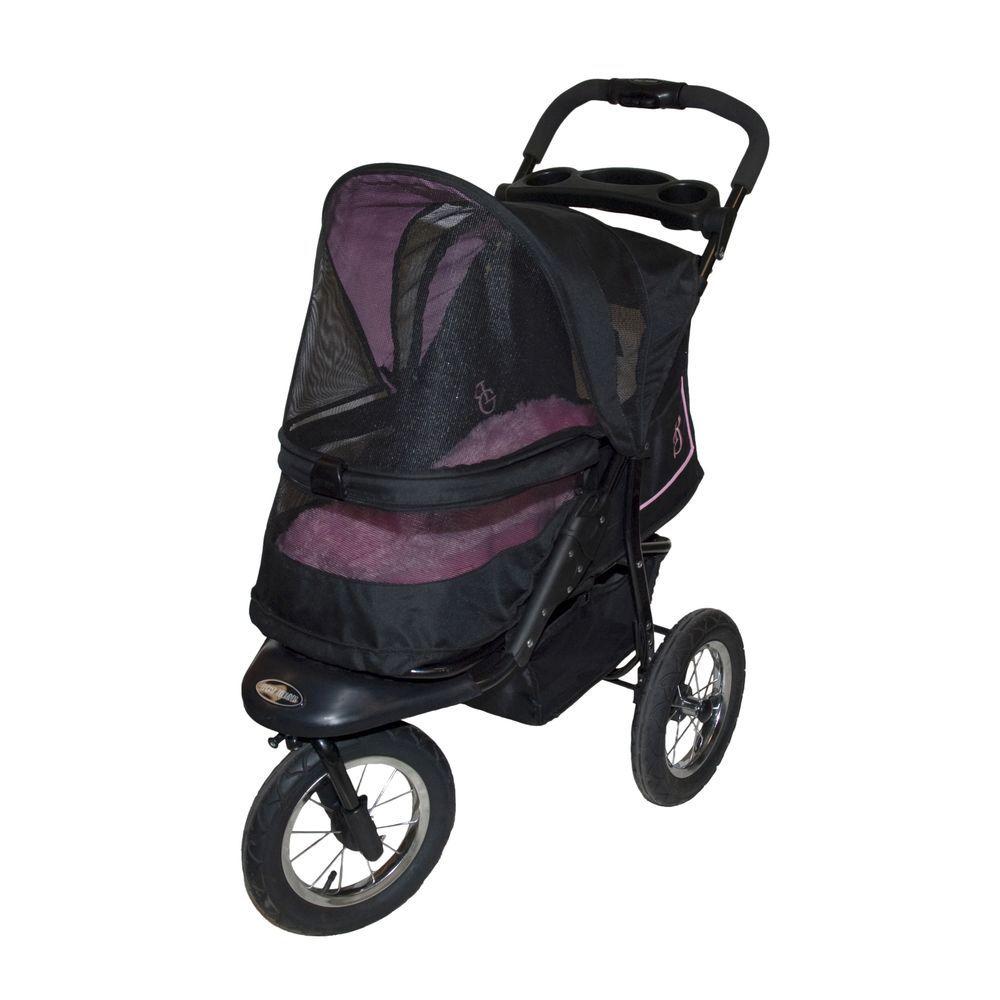 Pet Gear 30 in. L x 13 in. W x 22 in. H NV Pet Stroller in Rose