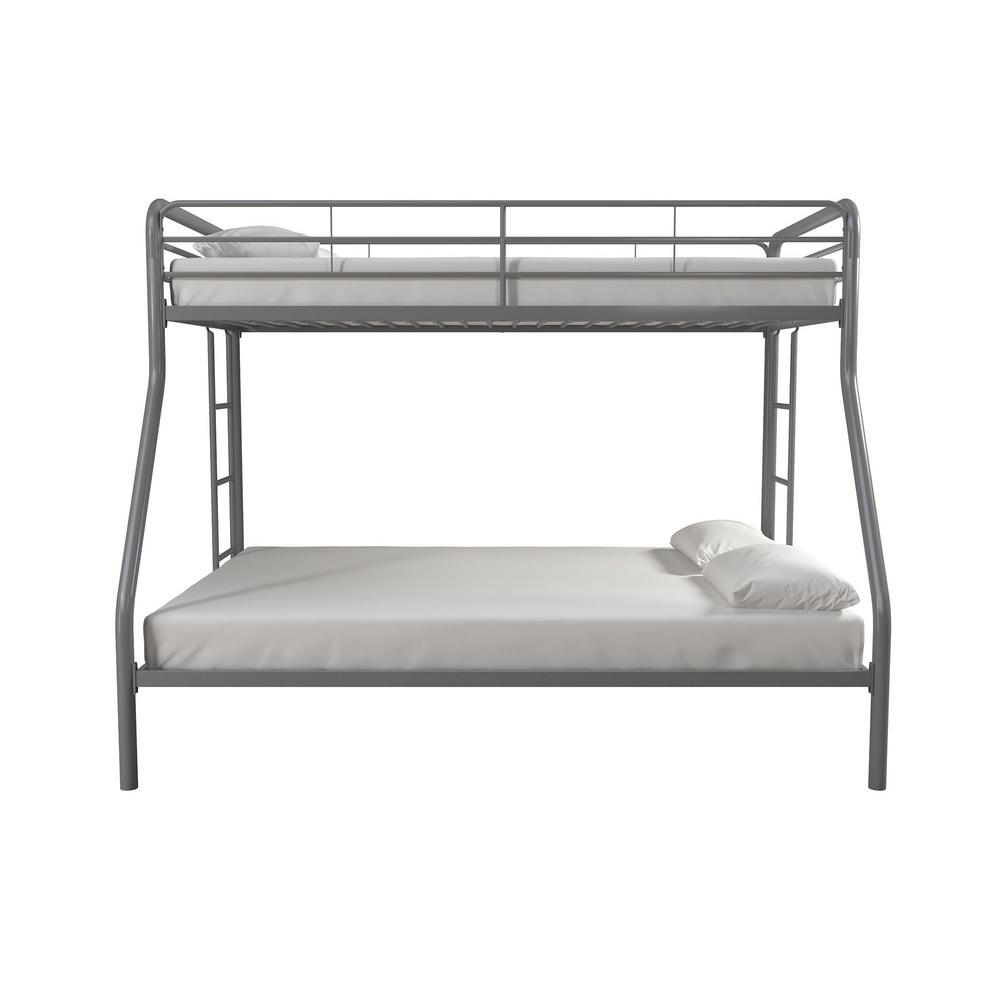 DHP Cindy Silver Twin over Full Metal Bunk Bed DE68049   The Home 