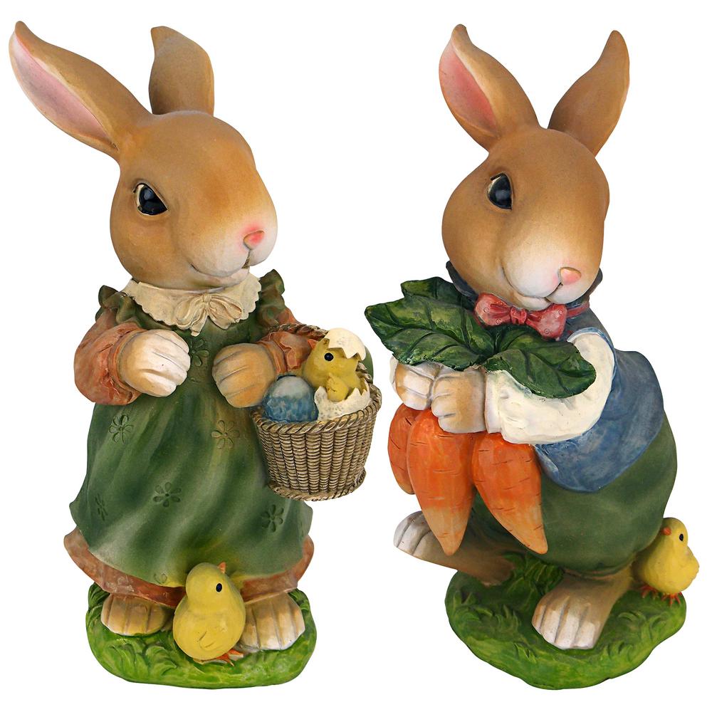 Rabbit Garden Statues Outdoor Decor The Home Depot