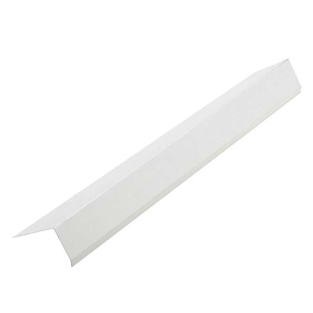Construction Metals 2 in. x 3 in. x 10 ft. Galvanized Steel Grip Edge Flashing in WhiteGE23WH