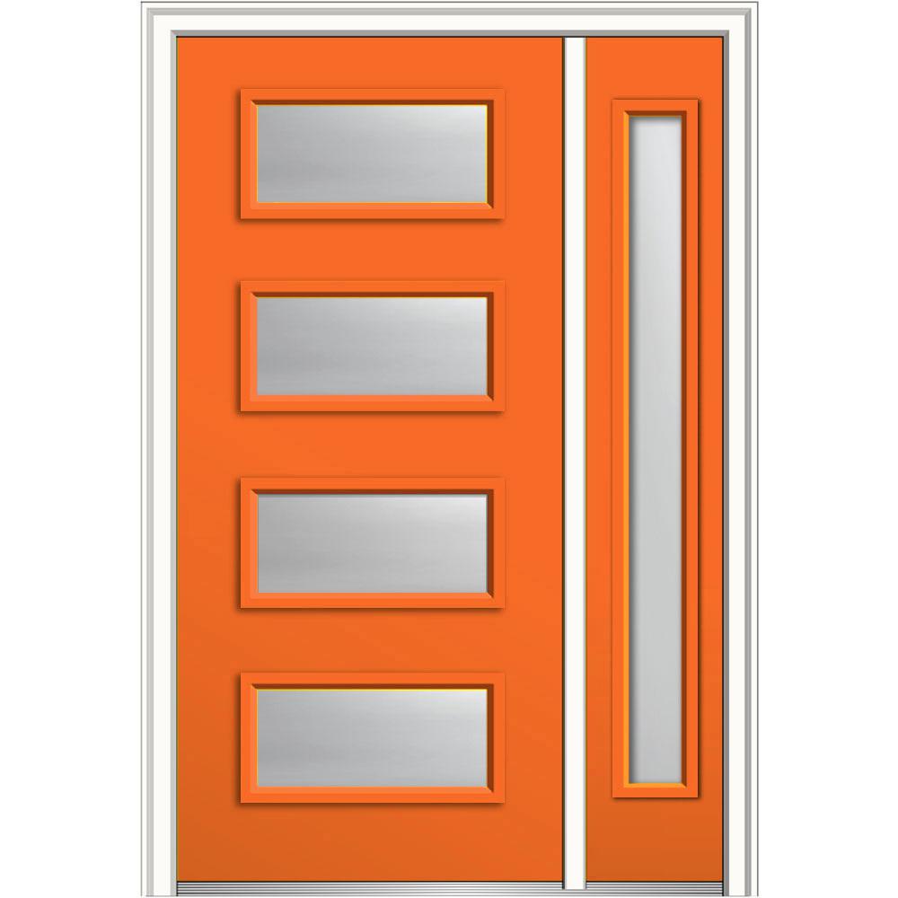 MMI Door 48 in. x 80 in. Celeste Clear Low-E Glass Right-Hand 4-Lite ...