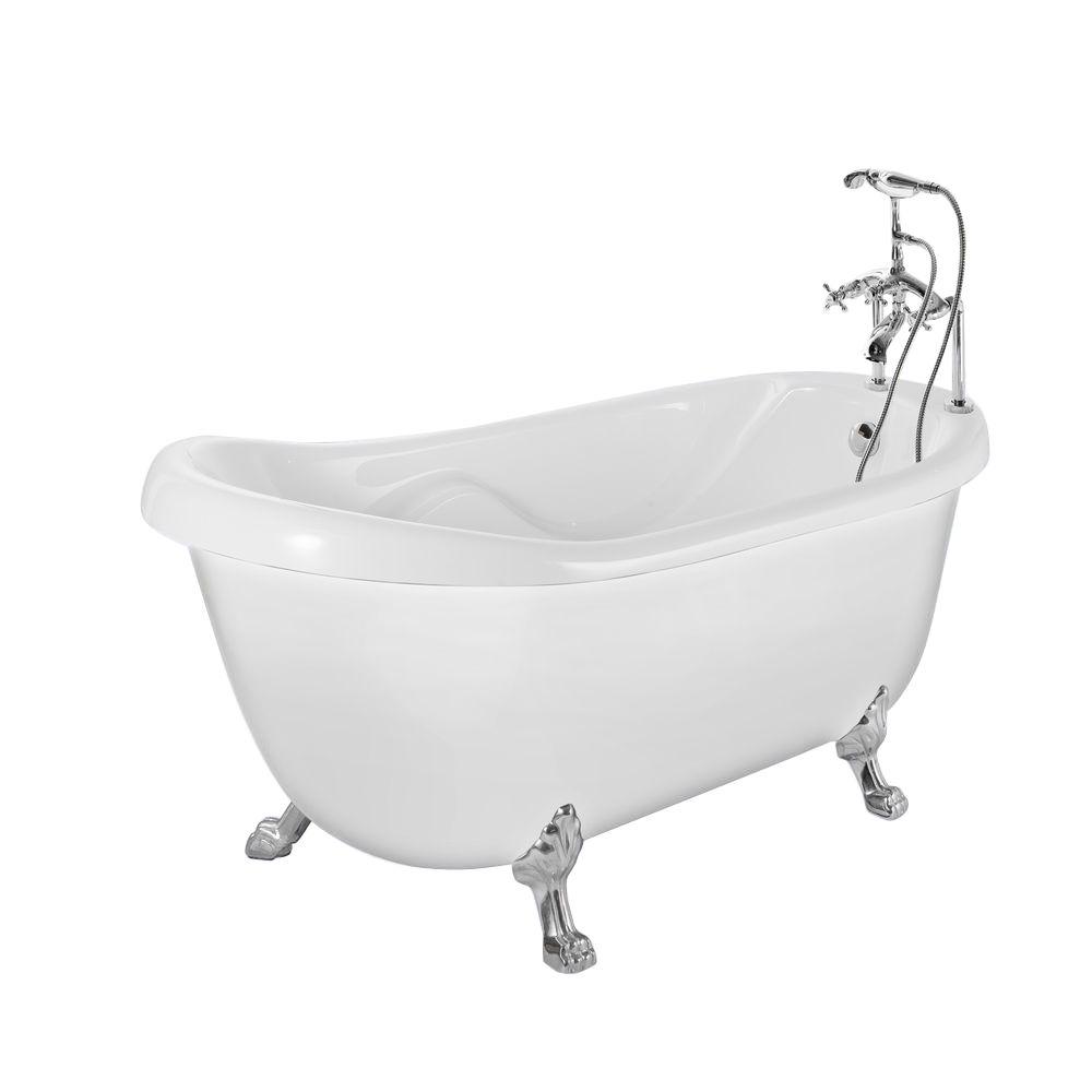 Aston Clawfoot Bathtubs Freestanding The Home Depot Aston Clawfoot Bathtubs Freestanding The Home Depot