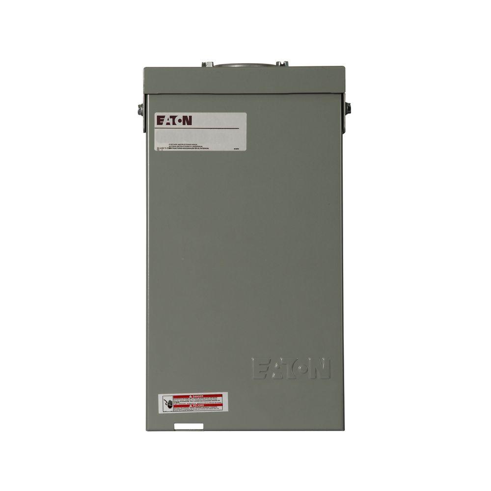 Eaton CH 40 Amp 4-Circuit Outdoor Spa Panel with Self Test Ground Fault Circuit