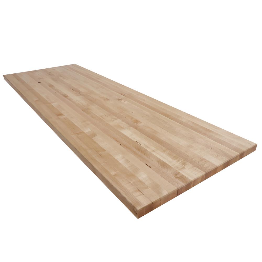 Swaner Hardwood 7 Ft L X 2 Ft 6 In D X 1 75 In T Butcher Block