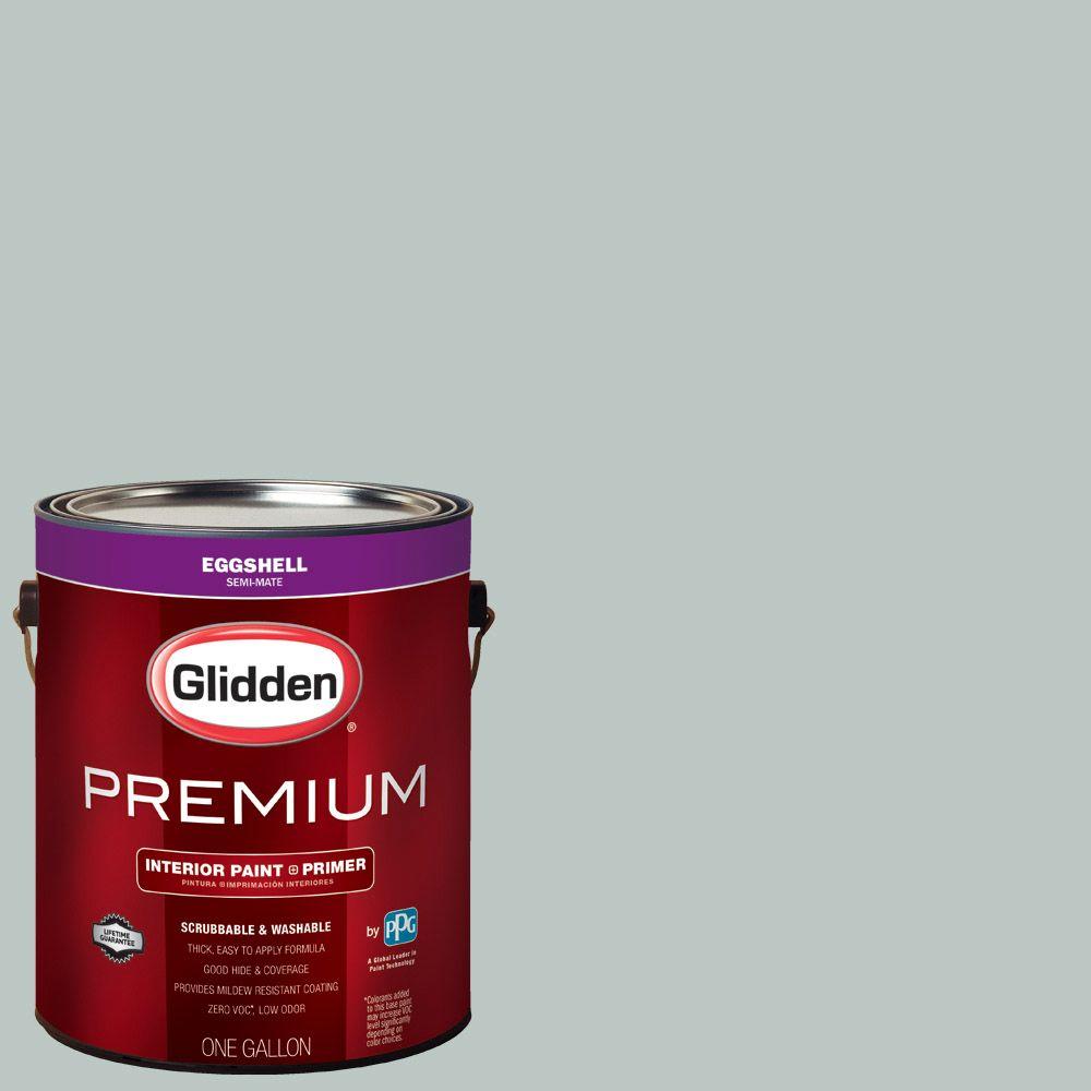 Glidden Premium 1 Gal Hdgcn19 Icy Teal Eggshell Interior Paint Hdgcn19 Icy Teal Eggshell Interior Paint With Primer