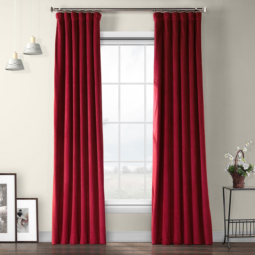 red curtain fabric