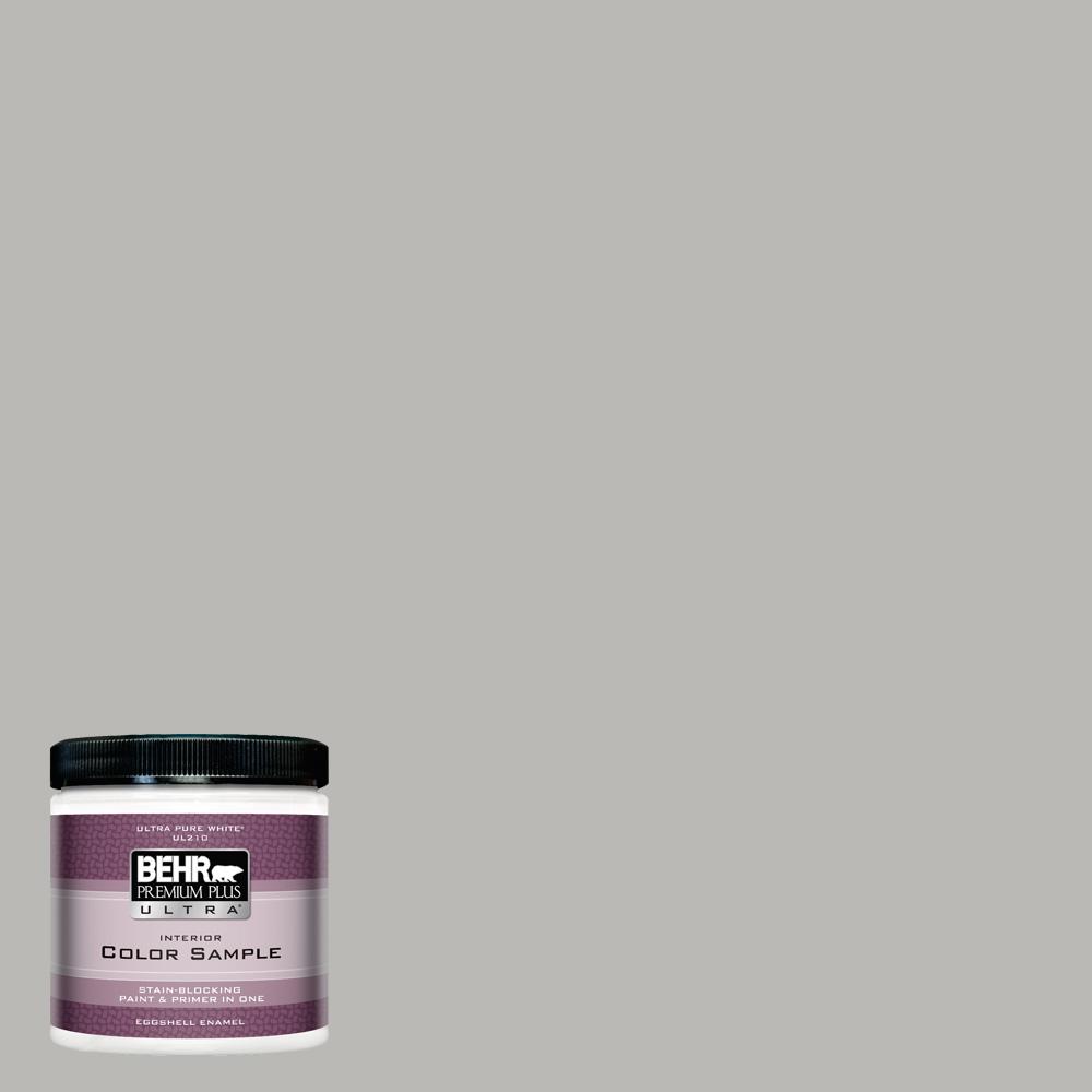 BEHR Premium Plus Ultra 8 oz. PPU1811 Classic Silver Eggshell Enamel