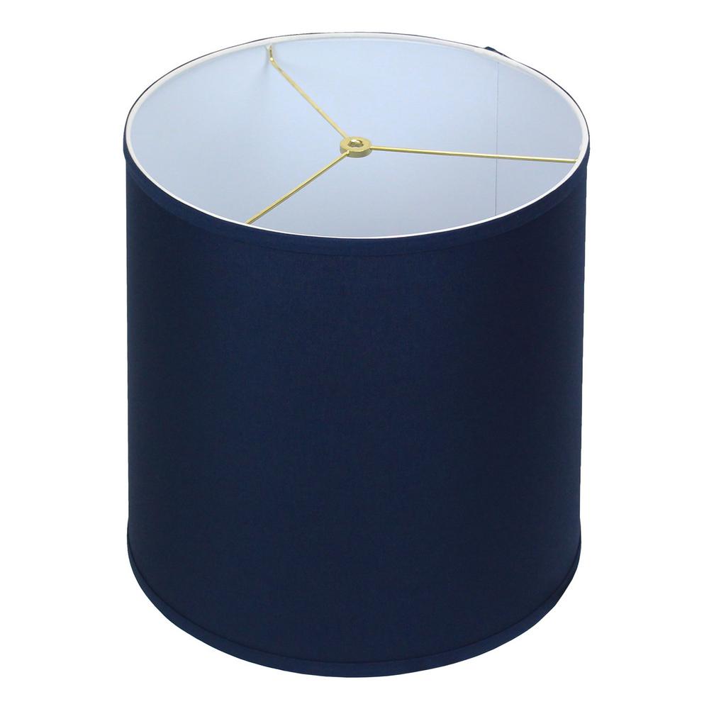 Fenchelshades Com Fenchel Shades 14 In Top Diameter X 15 Bottom Slant Empire Lamp Shade Linen Navy Blue
