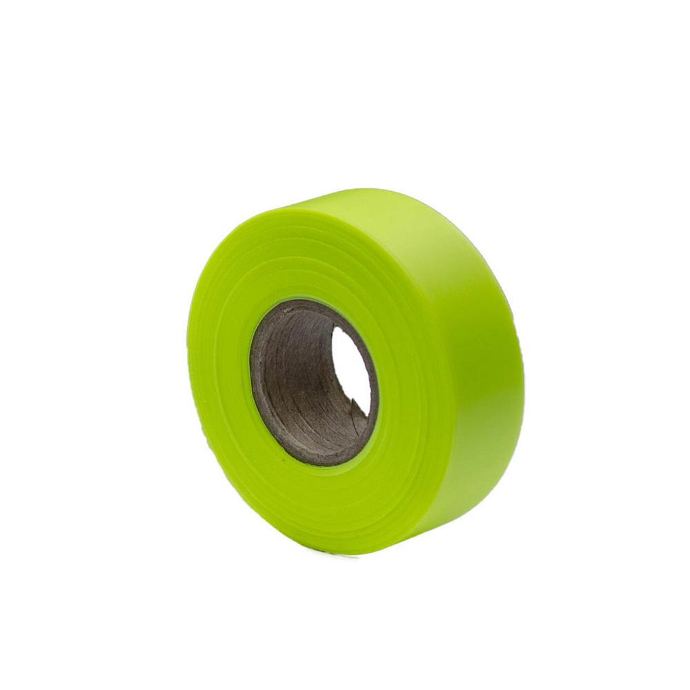 Bon Tool 1 3 16 In X 150 Ft Fluorescent Lime Flagging Tape 12 Pack 84 769 The Home Depot - 