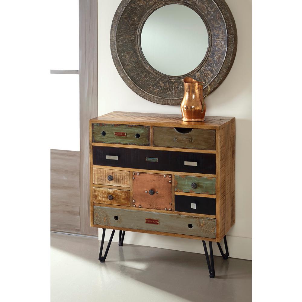 Coast To Coast Imports Multicolor Mango Brisbane 9 Drawer Chest