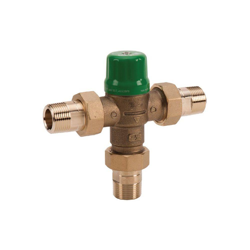 Taco 3/4 in. Union Sweat LeadFree Mixing Valve with Gauge5003C3G