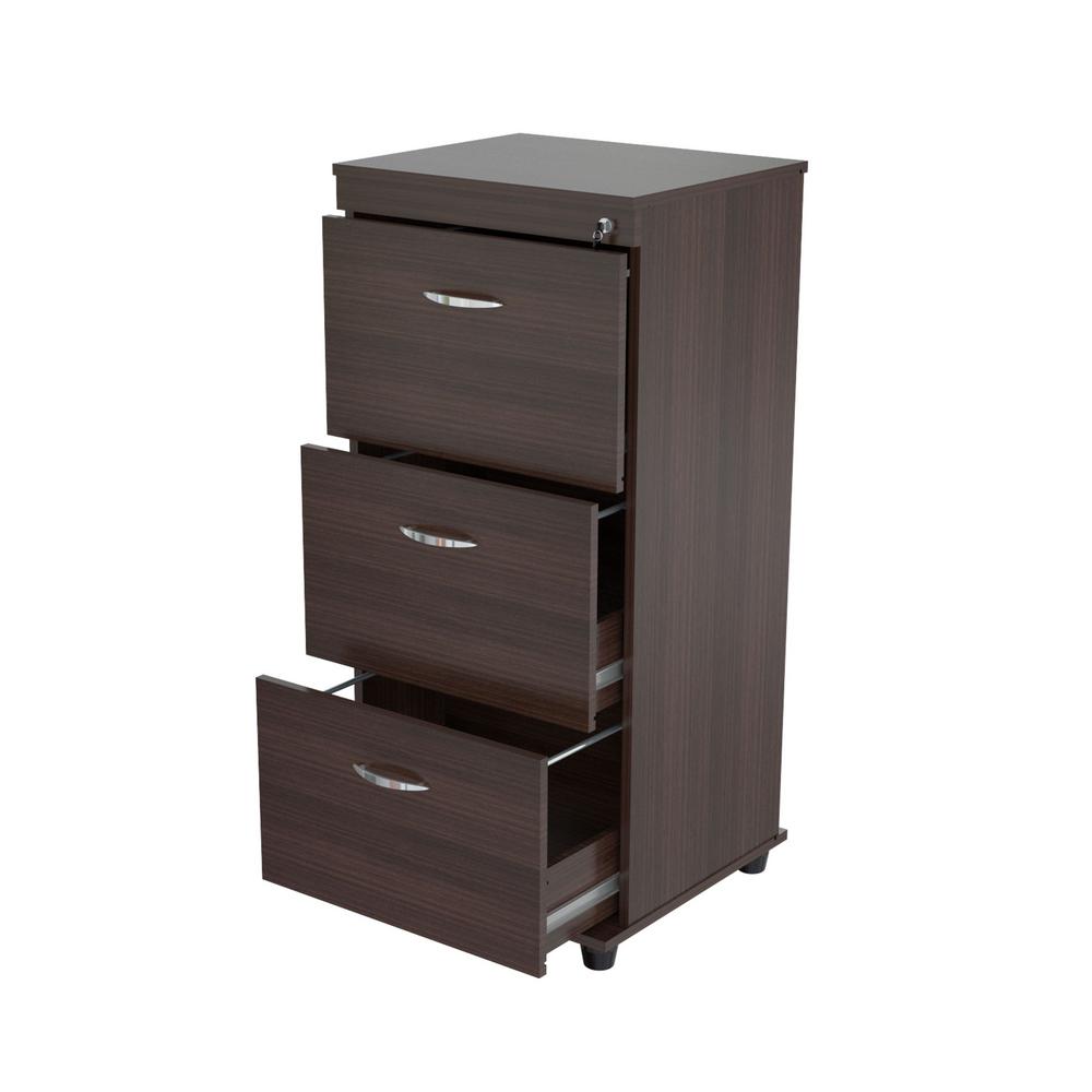 Inval Espresso Wengue Filing Cabinet AR-3X3R - The Home Depot