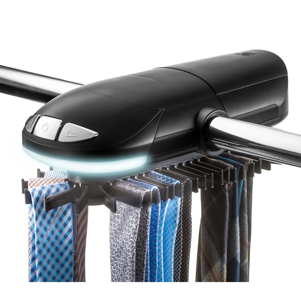 Sunbeam 50 Hook Battery Operated Tie And Belt Rotating Rack Sb50