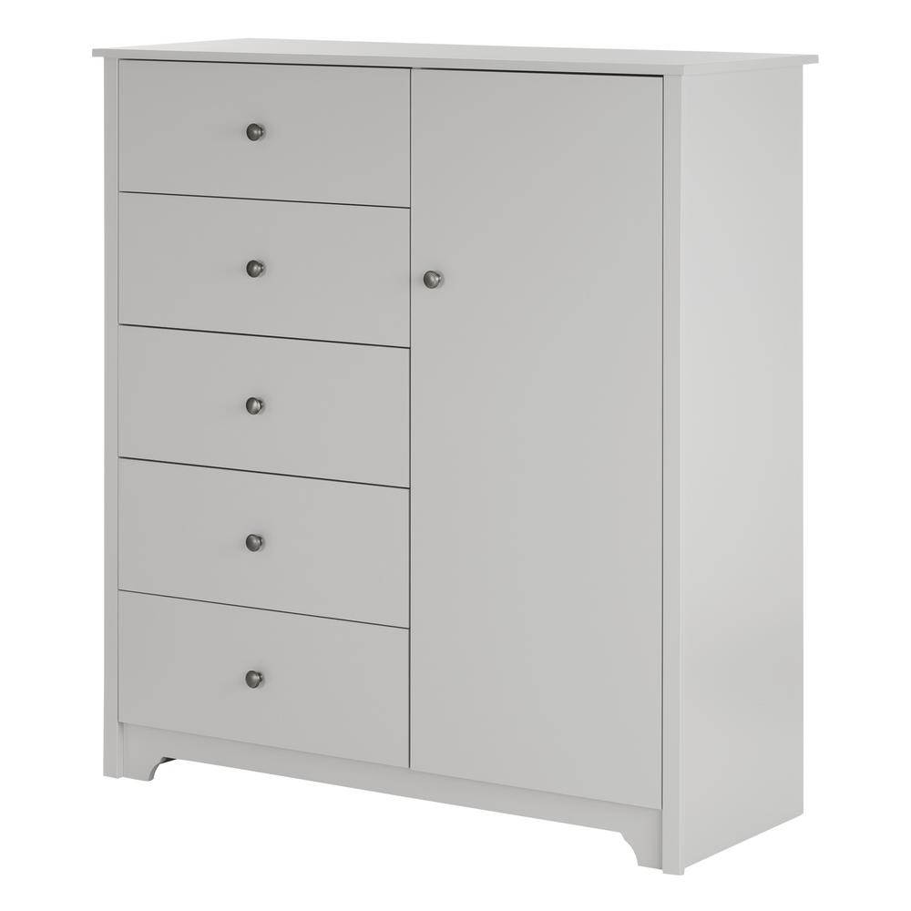 South Shore Vito Soft Gray Armoire10234 The Home Depot
