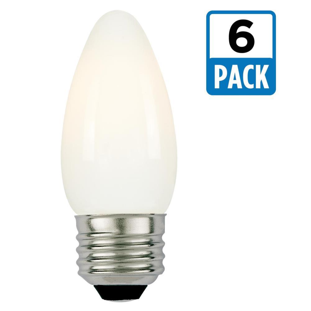 EcoSmart 25W Equivalent Soft White B11 Dimmable Filament LED Light Bulb ...