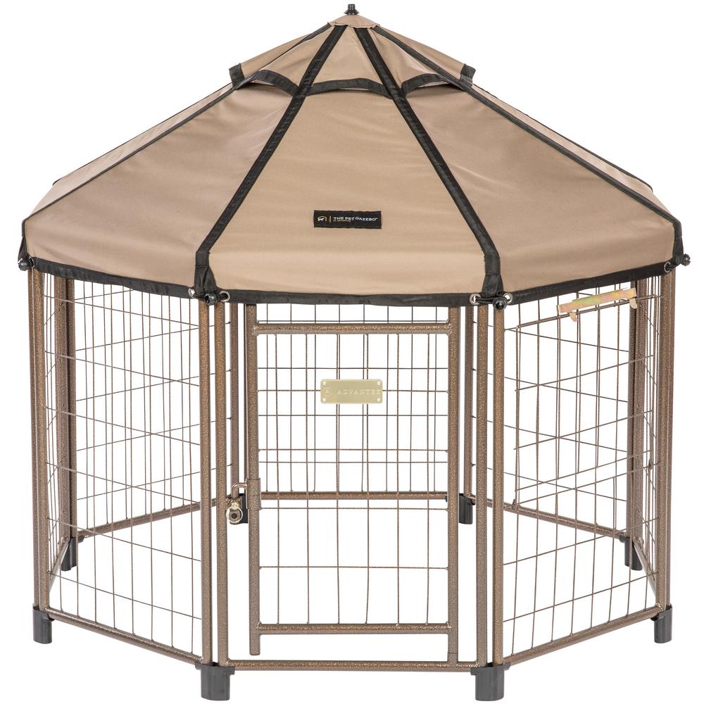 Advantek Low Profile 4 ft. Outdoor Pet Gazebo Dog Kennel23220E The