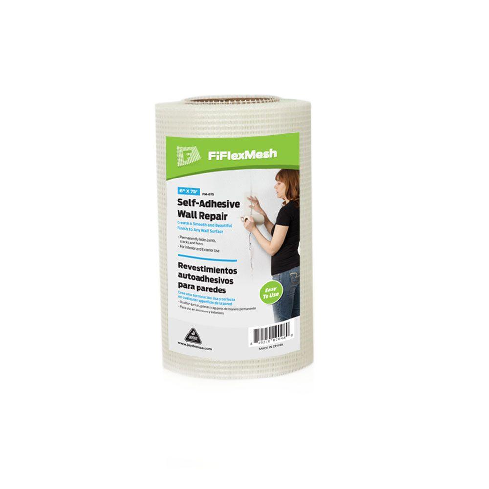 6 inch W x 75 ft. L Fiberglass Self-Adhesive Mesh Drywall Joint Tape FM-67512...