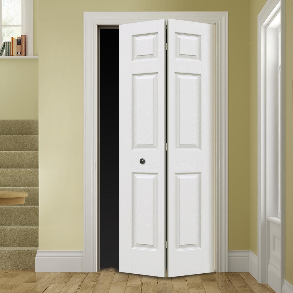 Trimmable Bifold Doors Interior Closet Doors The Home Depot   Primed Bifold Doors Thdjw160600147 E4 400 