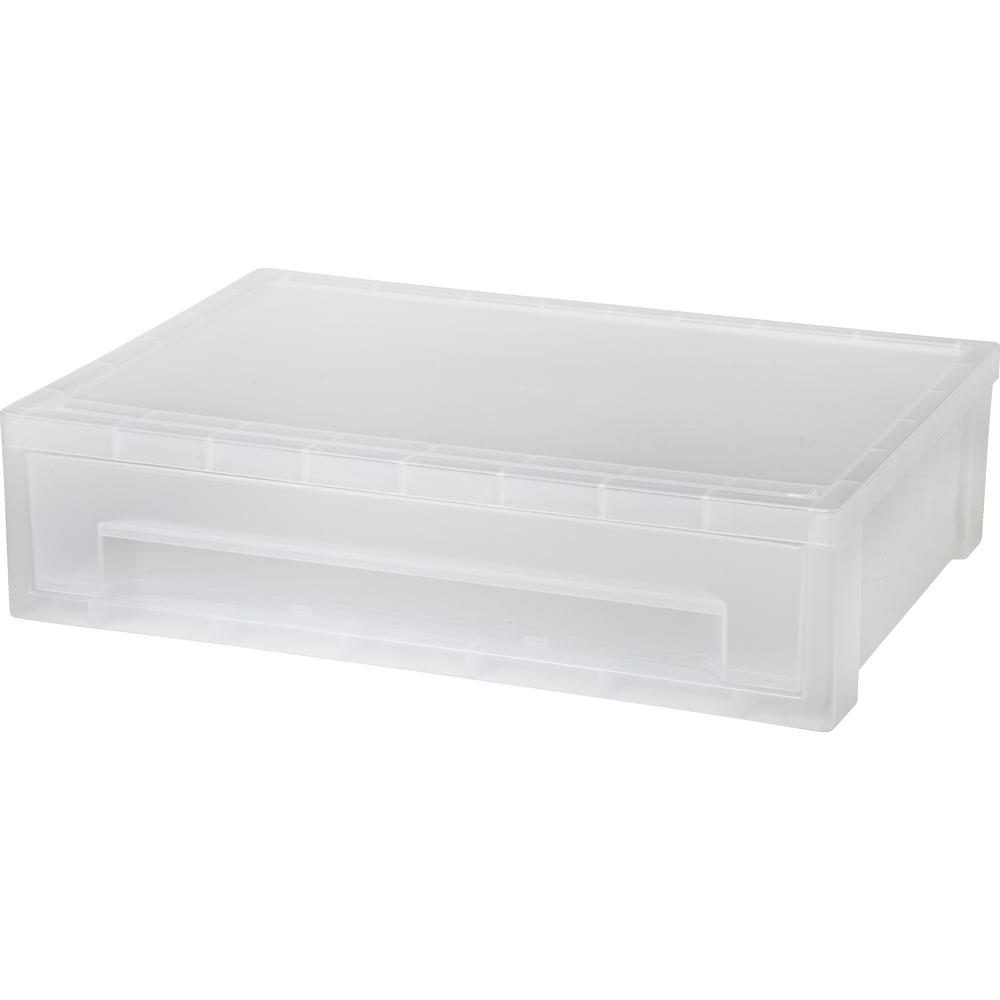 Iris 13 81 In X 3 63 In Clear Large Desktop Stacking Drawer 6